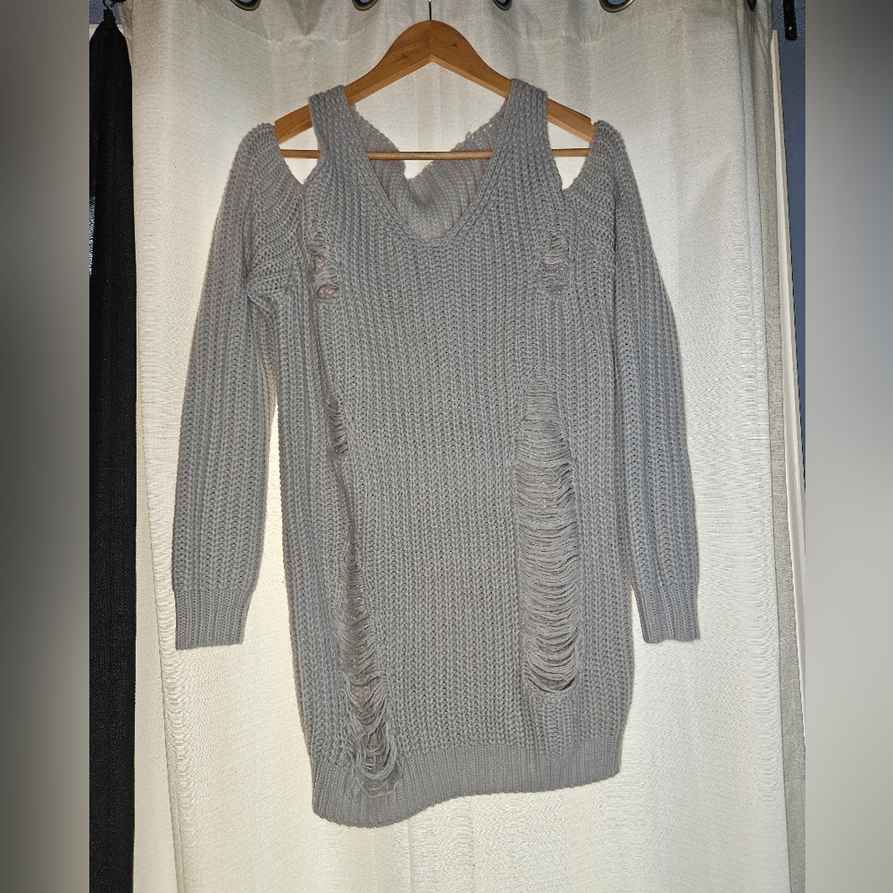 Knit Ripped Dress